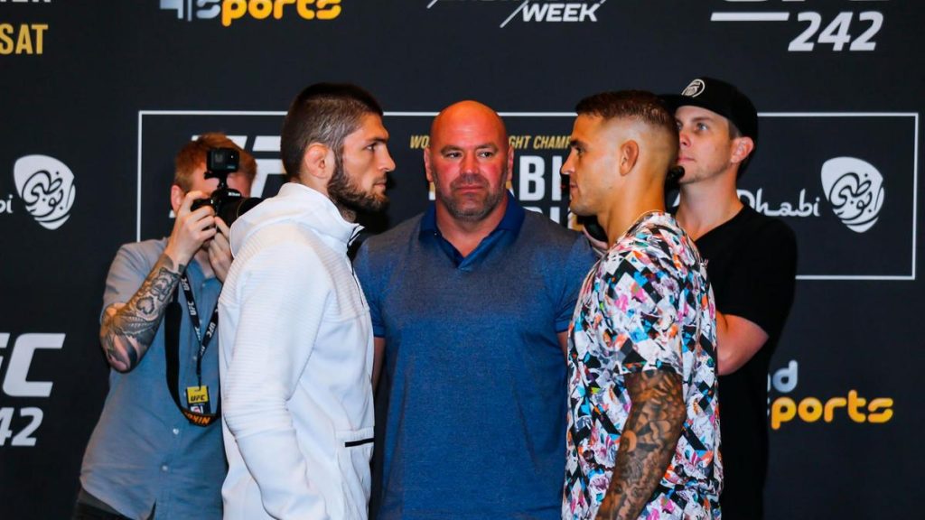 Khabib Nurmagomedov Dustin Poirier UFC 242